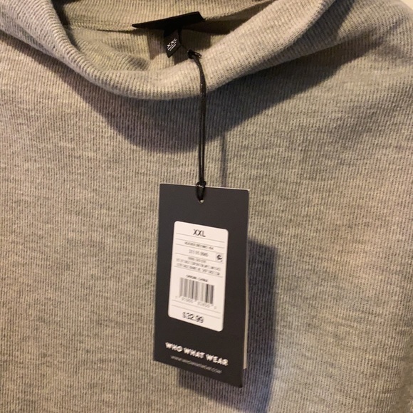 Who What Wear XXL sweater top gray boatneck - Picture 2 of 4